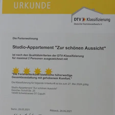 Zur Schönen Aussicht Privatunterkunft Schwielowsee